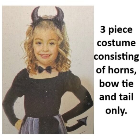 Kids Devil Costume Kit - Black - Picture 1 of 4